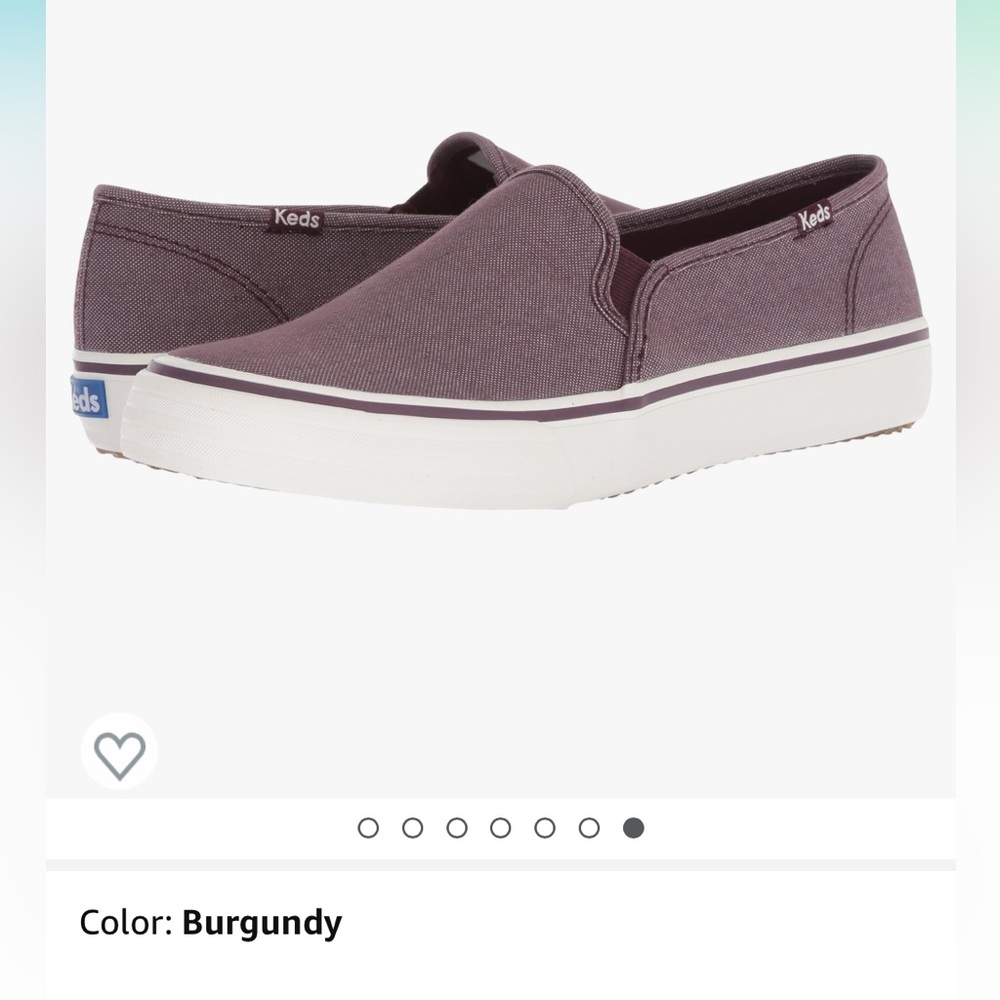 Ked’s Double Decker Shimmer Chambray Sneaker, Sz 8, GUC